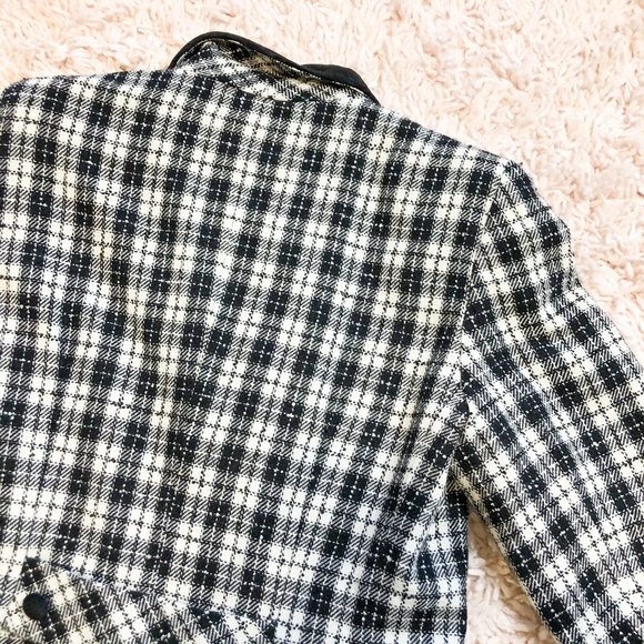 Vintage McNaughton Black & White Plaid Blazer - Picture 11 of 11